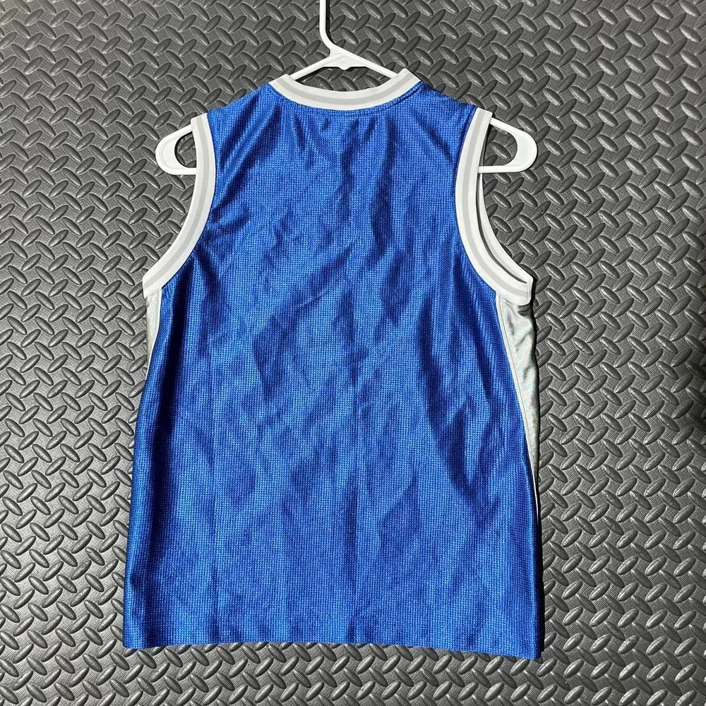 Vintage Old Navy‎ Blue USA 7 Basketball Athletic Jersey Boys Youth Size Large